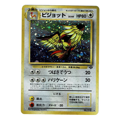 Pidgeot Lv40 No 016 Holo Set Jungle